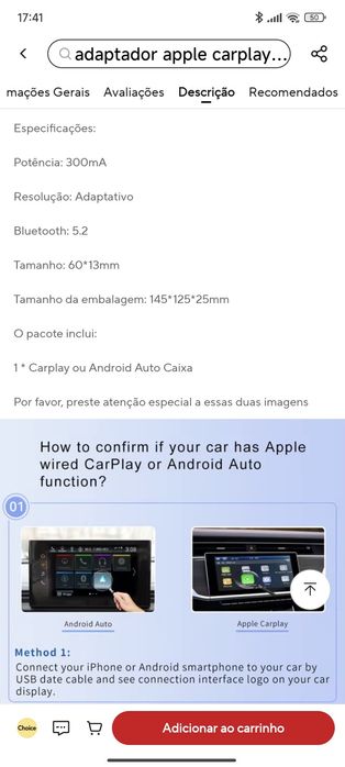 Adaptador de android auto