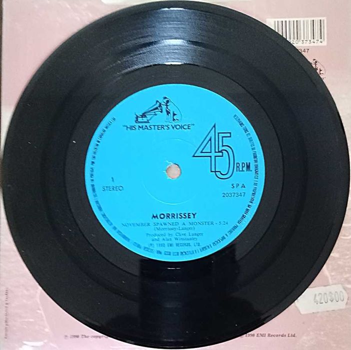 (Raro) Vinil single - Morrissey - "November Spawned a Monster"