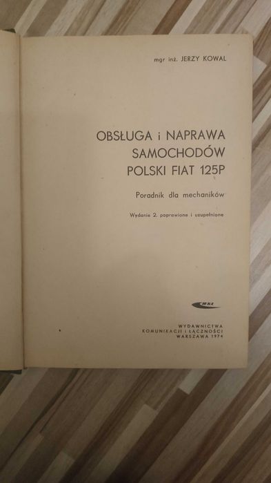 książka naprawy fiat 125 p