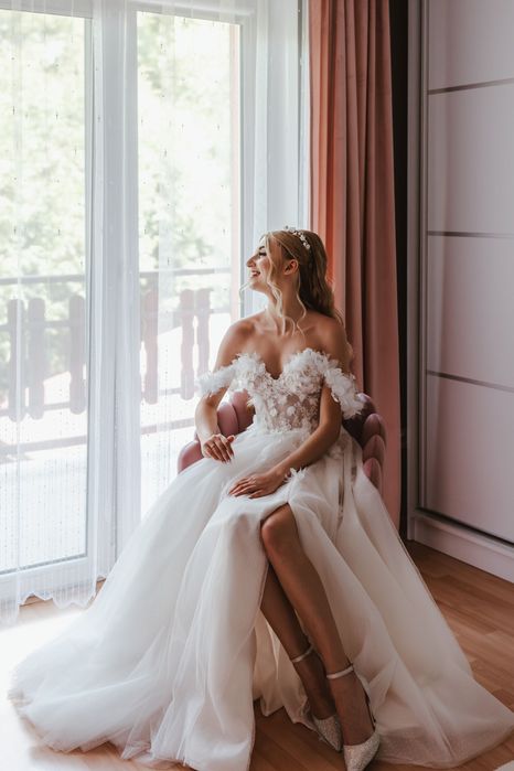 Suknia ślubna Lana Grace kwiaty 3D