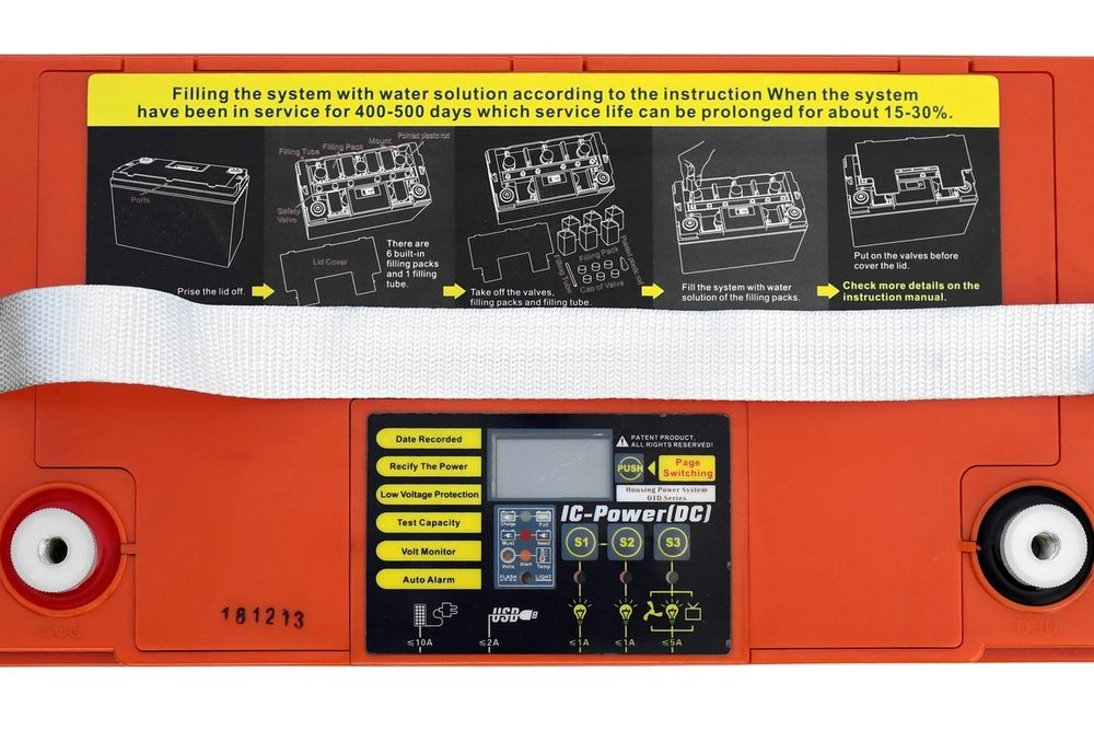 гелевый аккумулятор Weekender с дисплеем, контроллером и LVD