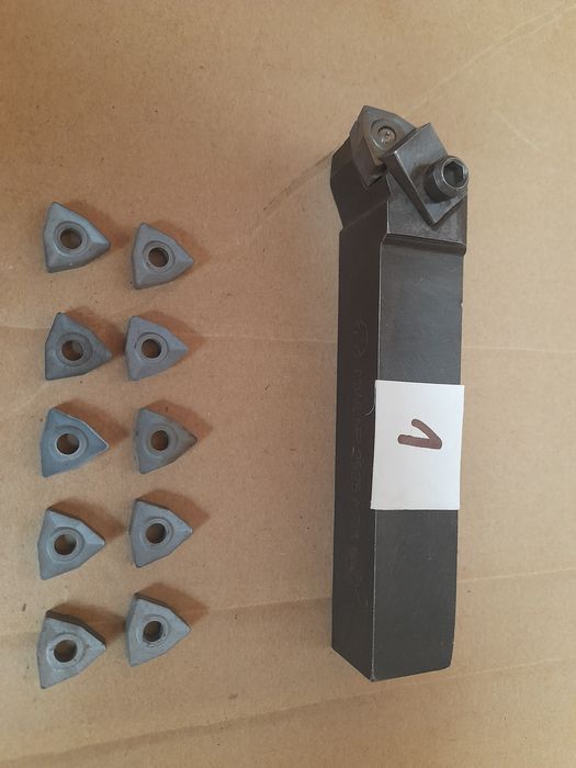 Nóż tokarski 25 x 25 składak + 10 płytek 20x20 składak , 16 x 16