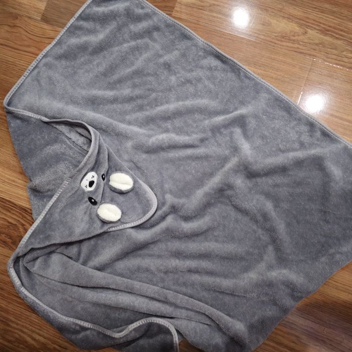 Полотенце детское с ушками мягкое