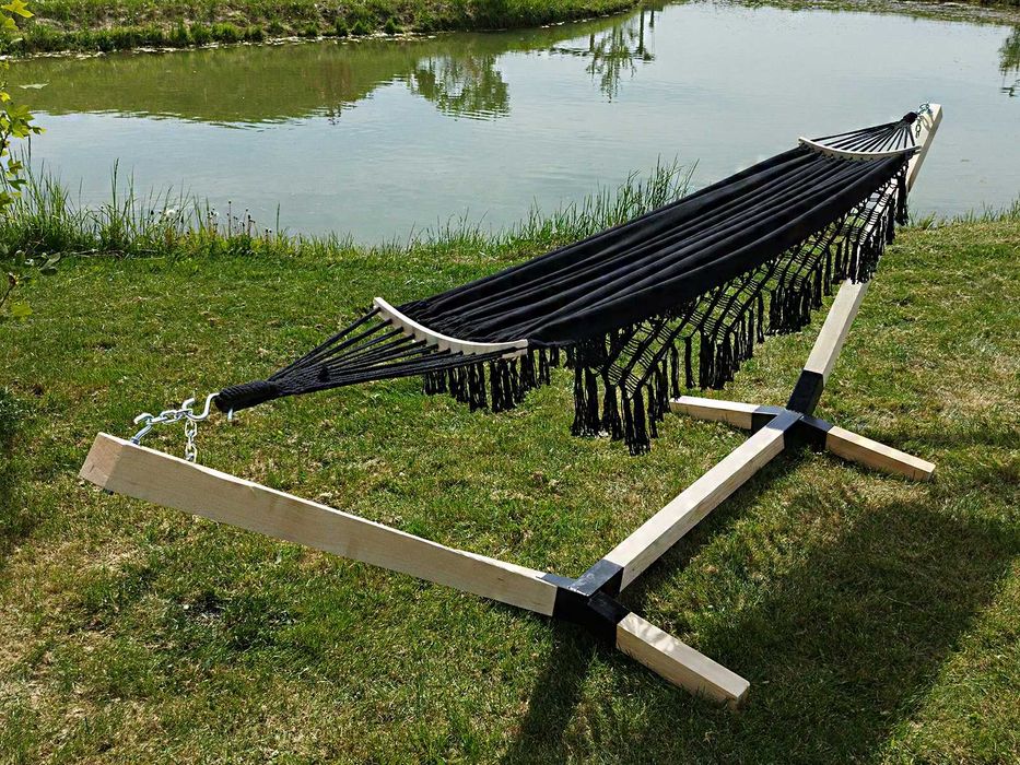 Zestaw Stelaż + Hamak 2os Boho komplet przenośny Comfort Zone 200 KG