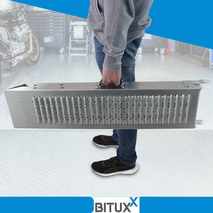 STALOWA SKŁADANA rampa najazd podjazd do 400 kg ( 2x200 kg ) dł. 1,8 m