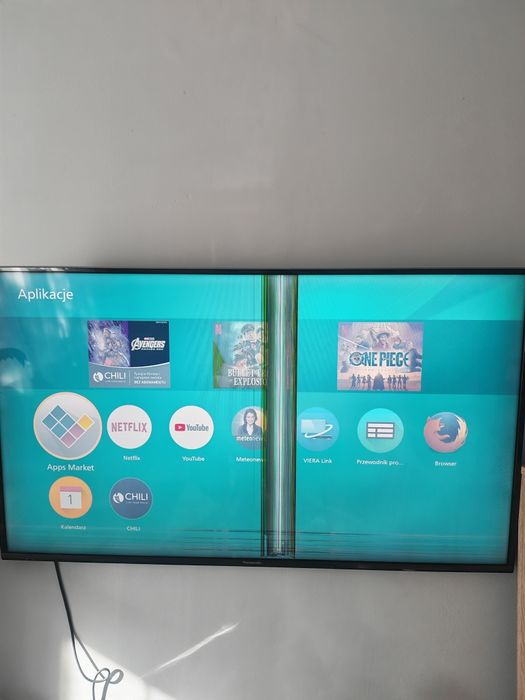 Telewizor Panasonic uszkodzony