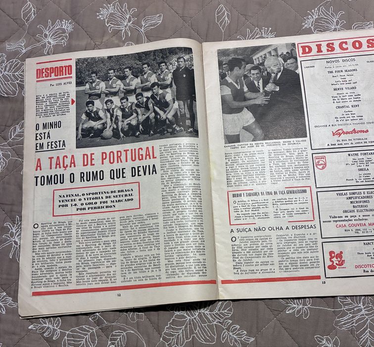 Revista Século Ilustrado 1966 Ponte 25 Abril Sporting de Braga