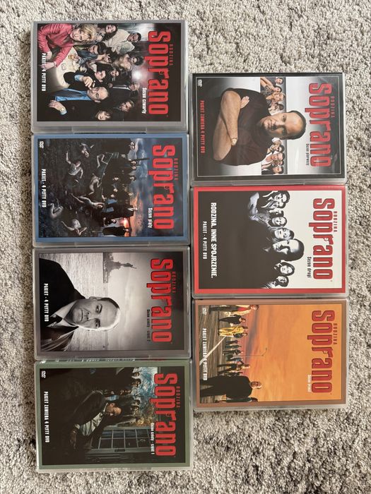 Rodzina Soprano kompletny serial na DVD sezon 1 do 6