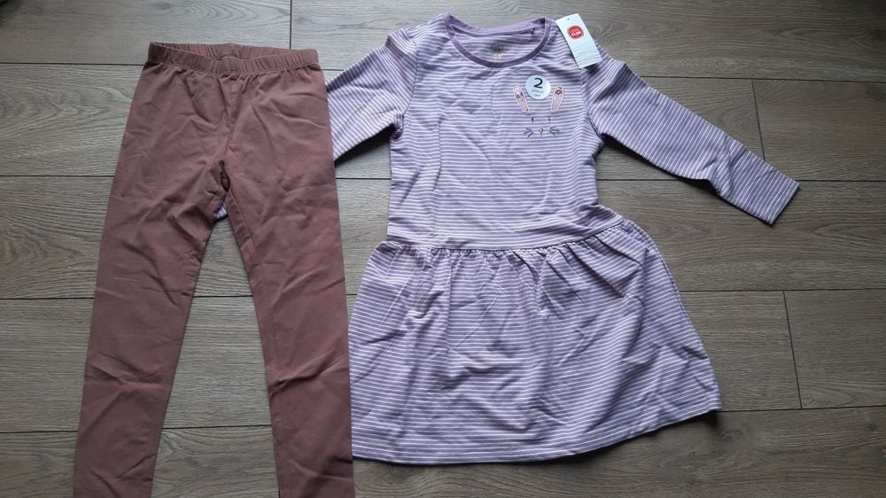 Nowy komplet sukienka legginsy 128 cool club prezent