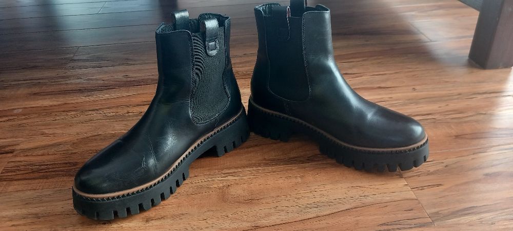 Botki skórzane Lasocki 38