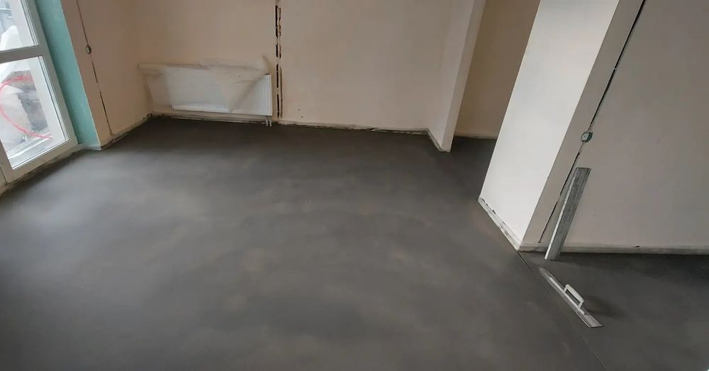 Стяжка пола,машинная стяжка пола на тёплый пол за один день