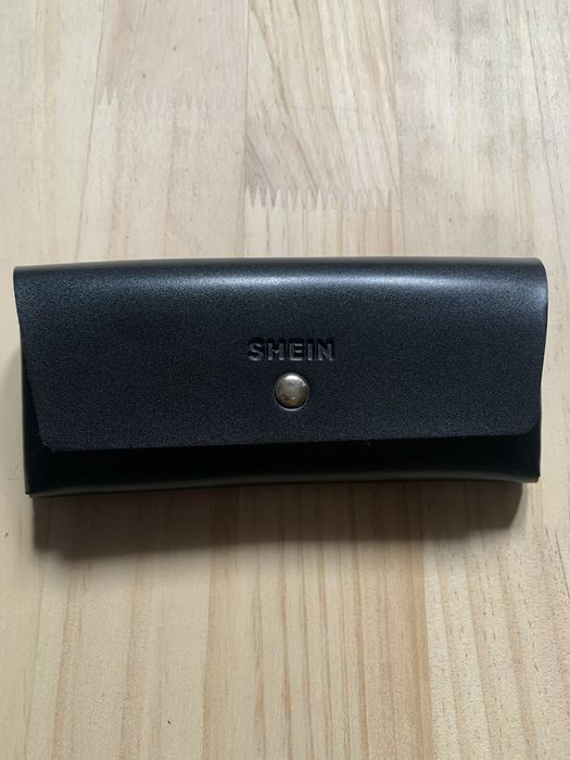 Rectangular Brown Sunglasses + leather case