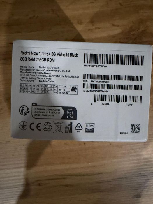 Xiaomi Redmi Note 12 Pro Plus + 256gb/8gb