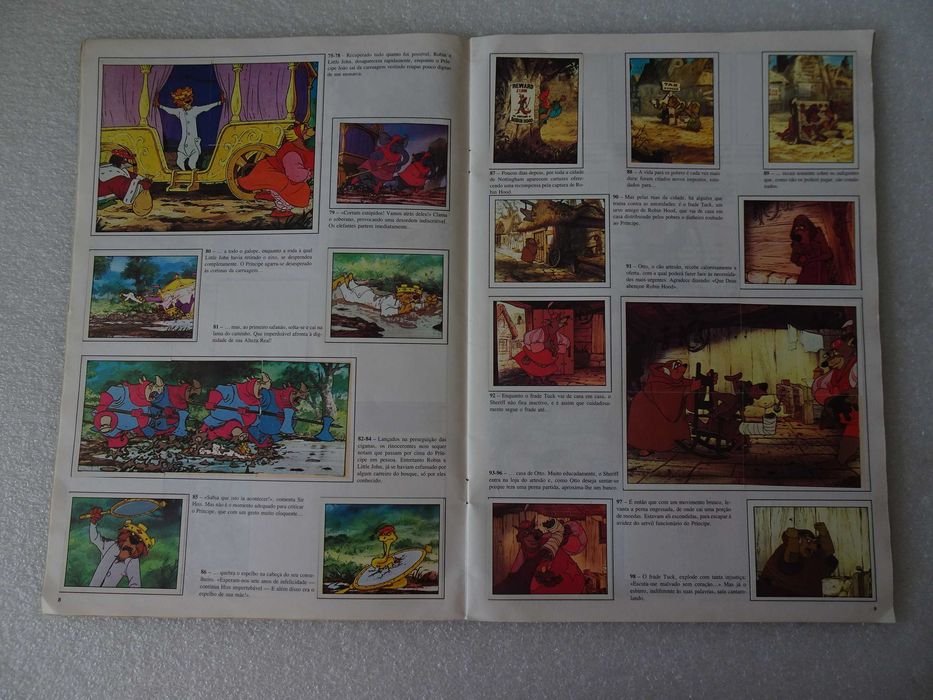 Caderneta de cromos Robin Hood Panini (faltam 4 cromos)