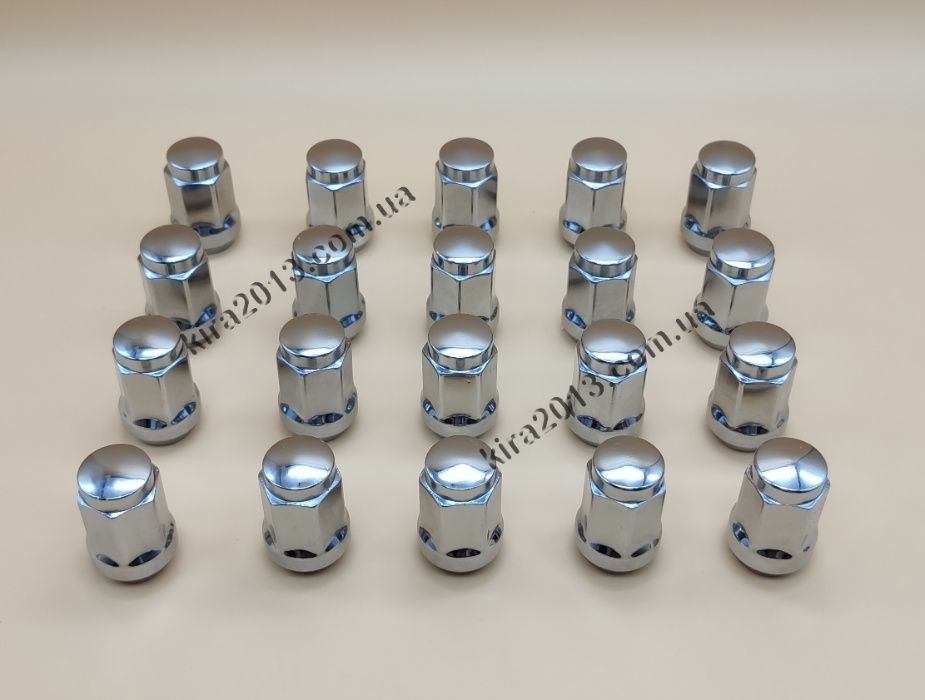 Колесная гайка М12х1,25 М12х1,5 хром конус ключ 17 для узких отверстий