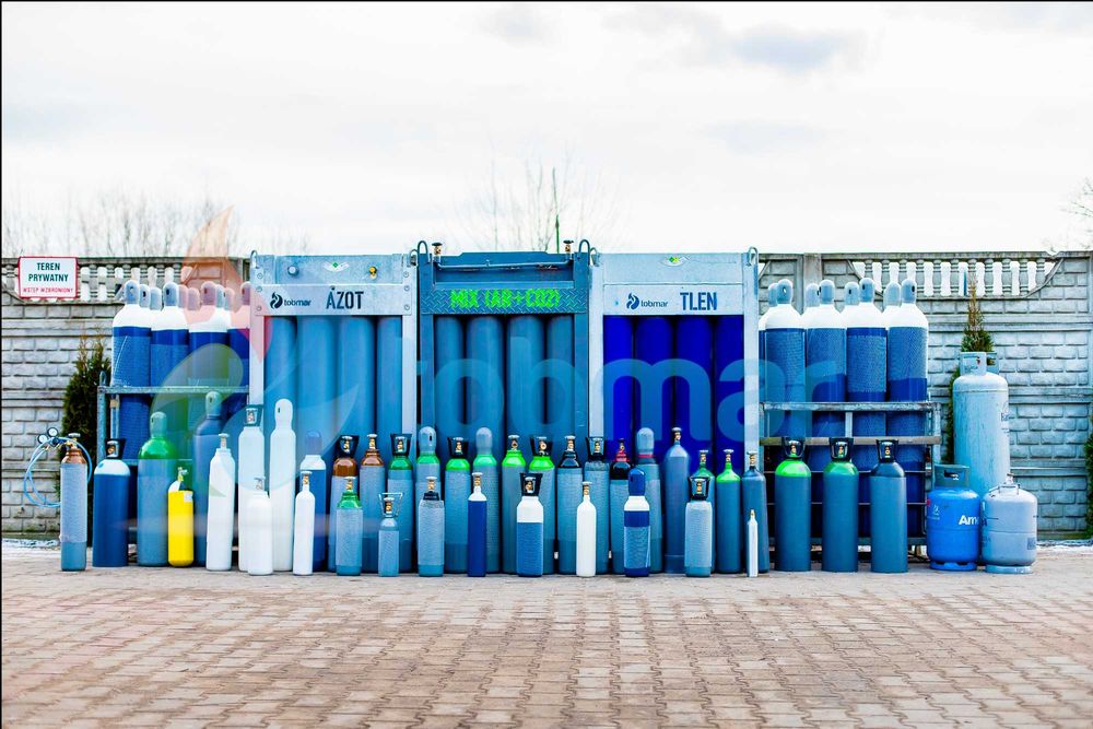 Gazy Techniczne Tlen Azot CO2 Argon Mix Propan Butan Hel Hydrogen SODA