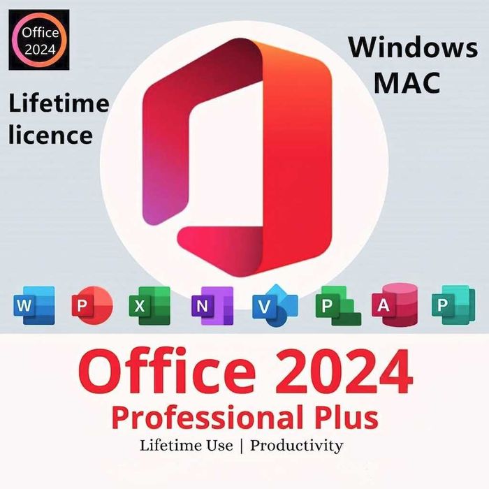 Професійний пакет Microsoft Office 2024 PRO. Цифровий для ПК та Mac!