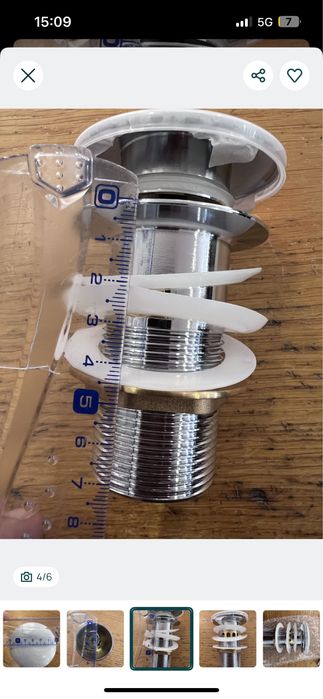 Conjunto 3 Válvula clic clac lavatório / bidé - NOVO