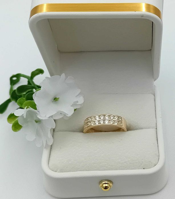 Złoty pierścionek obrączka próba 585 rozmiar 13 NOWY/ Fajne Okazje