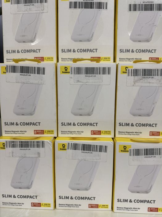 Павер Baseus Power Bank Magnetic Wireless 6000mAh 20W White PPCX020002