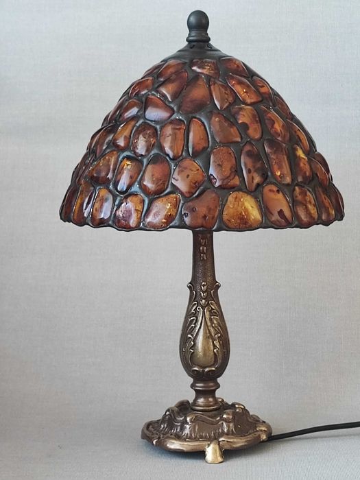 Lampa nocna bursztyn