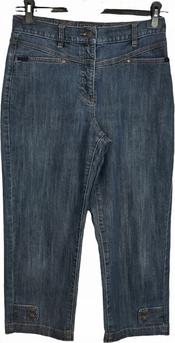 Jensen fajne jeansowe spodenki 3/4 rybaczki r. 38