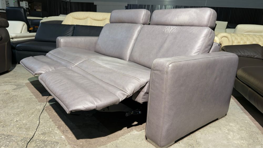 Шкіряний диван, електро реклайнер. Кожаный комплект релакс