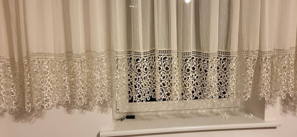 Firanki koronkowe-różne.