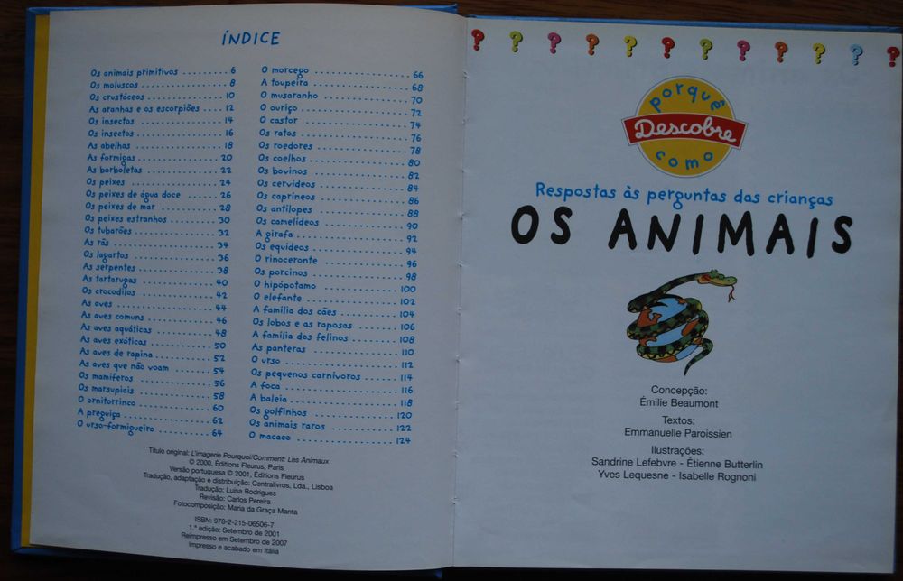 Os Animais (Respostas Às Perguntas das Crianças)