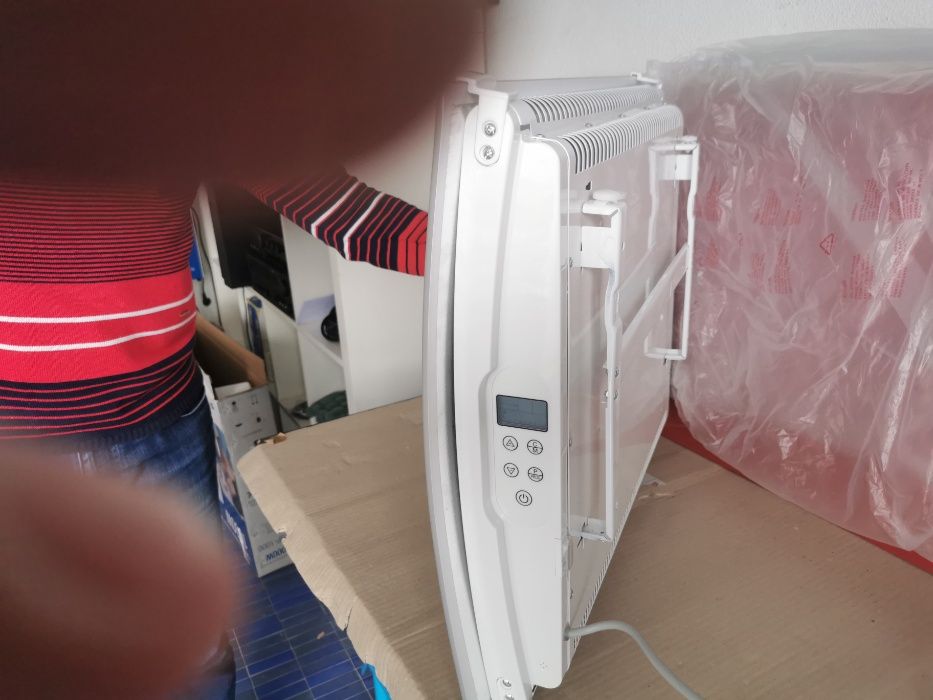 Radiador de Vidro Curvo Radiante 1000W e 1500W