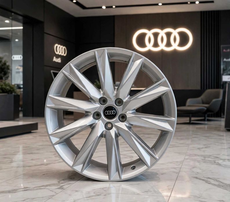 Oryginalne Felgi Audi 20 Cali Sportback Q8 e-tron 4KE071490A ET 38 - Srebrne - Nowe