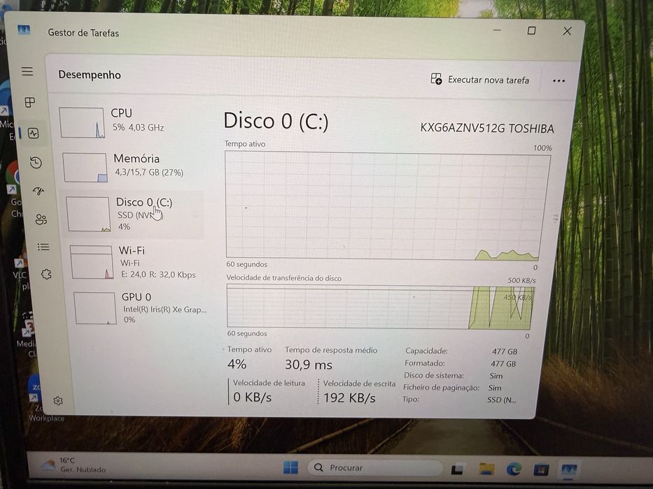 Portatil Lenovo L14 14’ i5 11Th 16GB RAM 512GB M2
