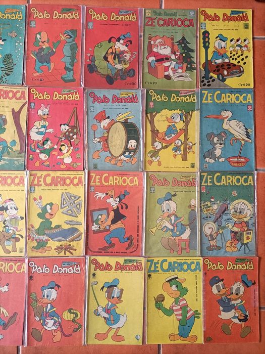 68 Livros desde 1957, Pato Donald/Zé Carioca anos 60/70 e 8 Liv. Cláss