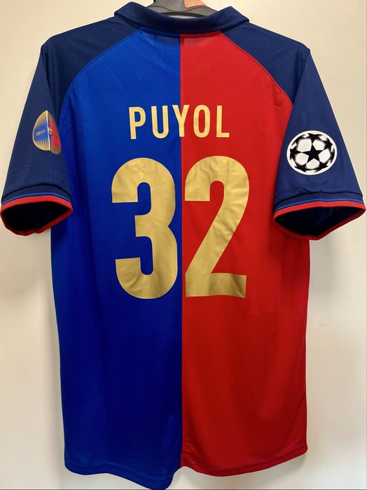 Koszulka Piłkarska Carles Puyol 32 – FC Barcelona Retro Liga Mistrzów