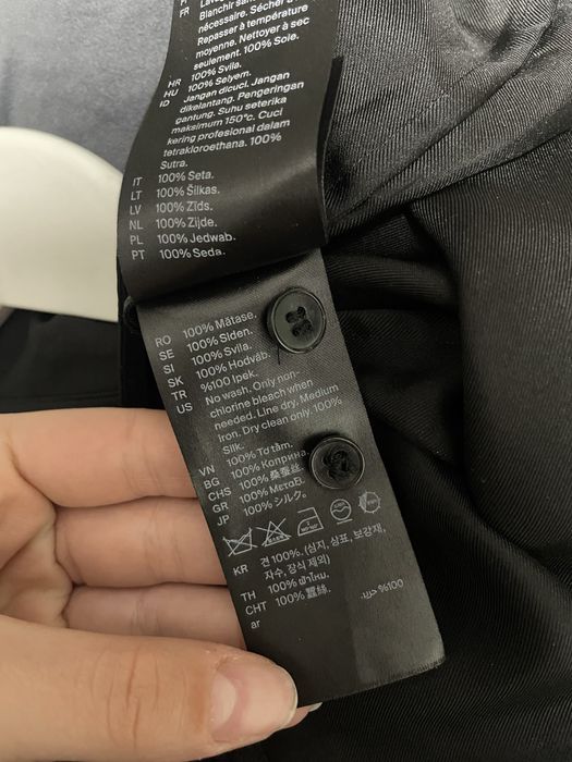 Чорна рубашка бренду «COS» оригінал