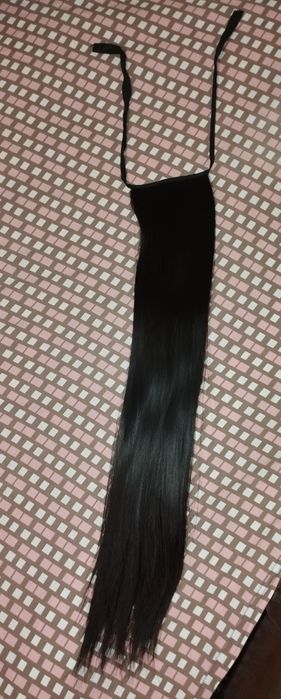 Хвіст,шиньйон темно коричневий