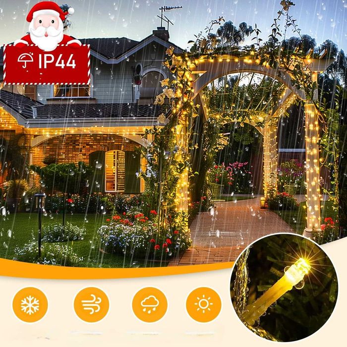 Lampki Choinkowe Quntis 1000 LED 25 m Ciepła Biel IP44