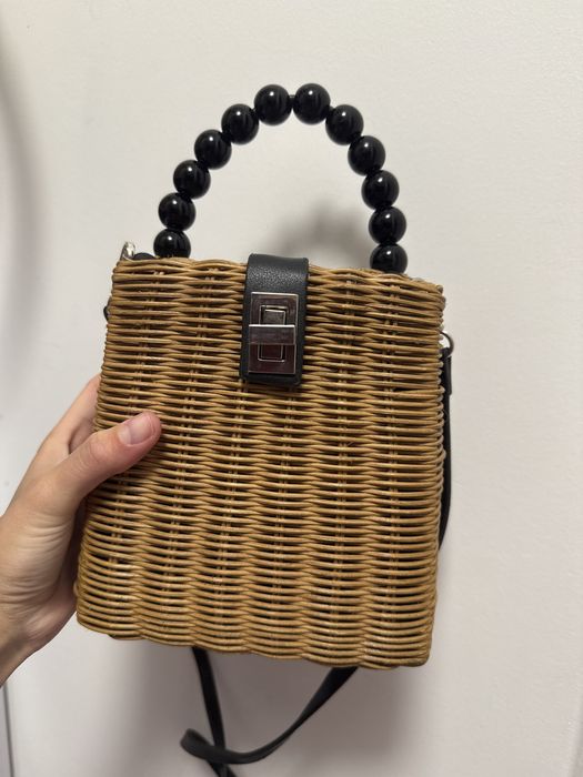 Соломенная сумка ZARA