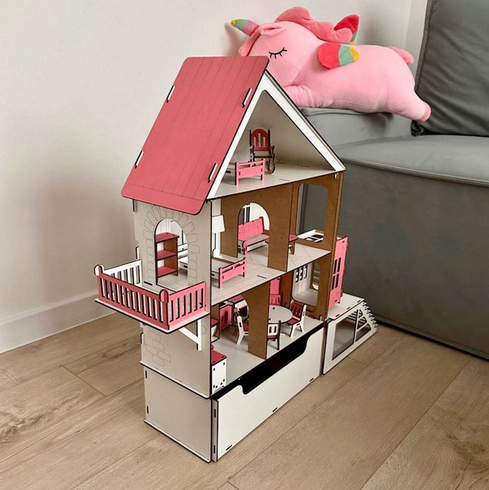 Ляльковий будиночок—НОВИЙ‼️ дитячий, деревʼяний будинок для ляльок Лол