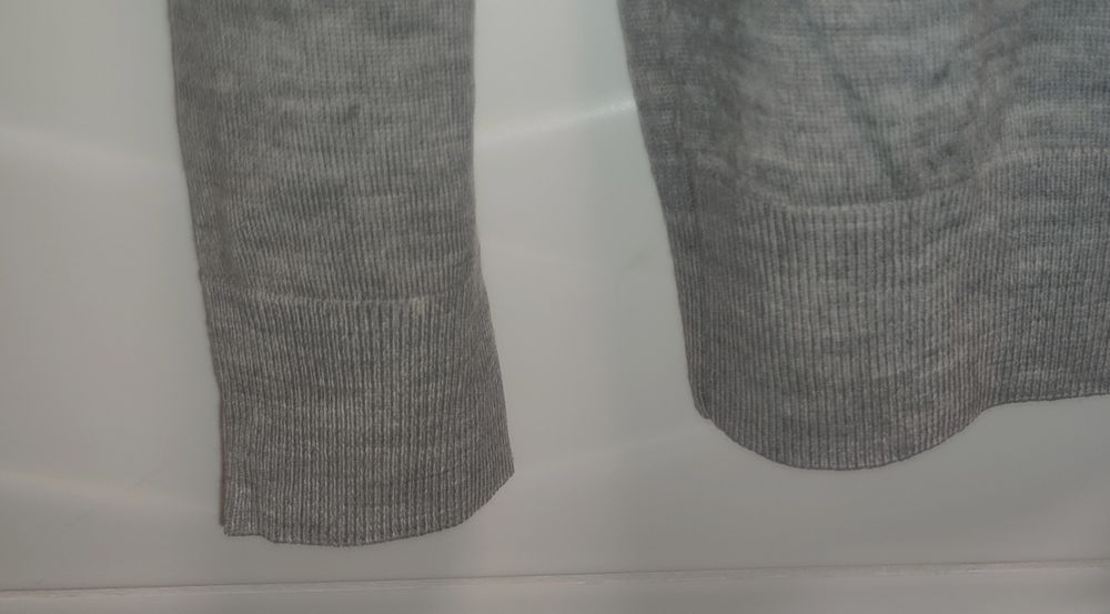 Sweter Uniqlo r. M szary 100% wełna