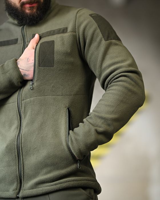 Зимовий тактичний костюм олива 5в1 куртка штани фліска термобілизп рем