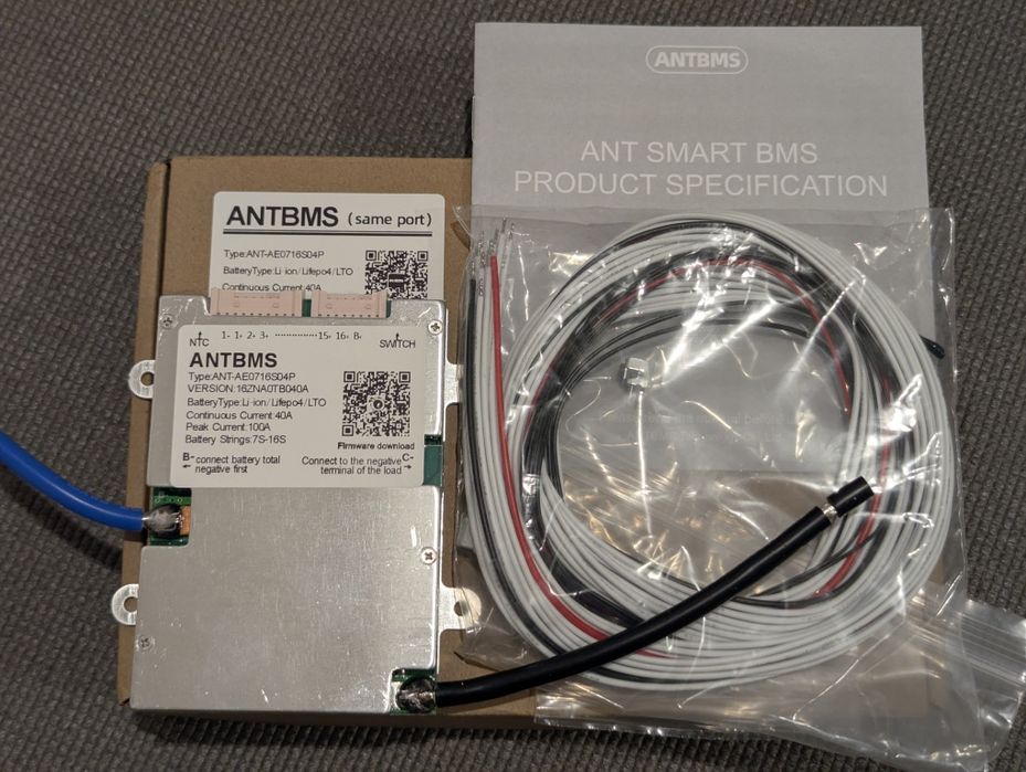 Smart ANT BMS 7s-16s (8s-22s) 40A AE0716S04P