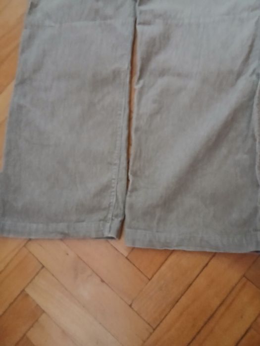 Męskie spodnie  sztruksowe  36/ 32  jasnobezowe 98 cm w pasie