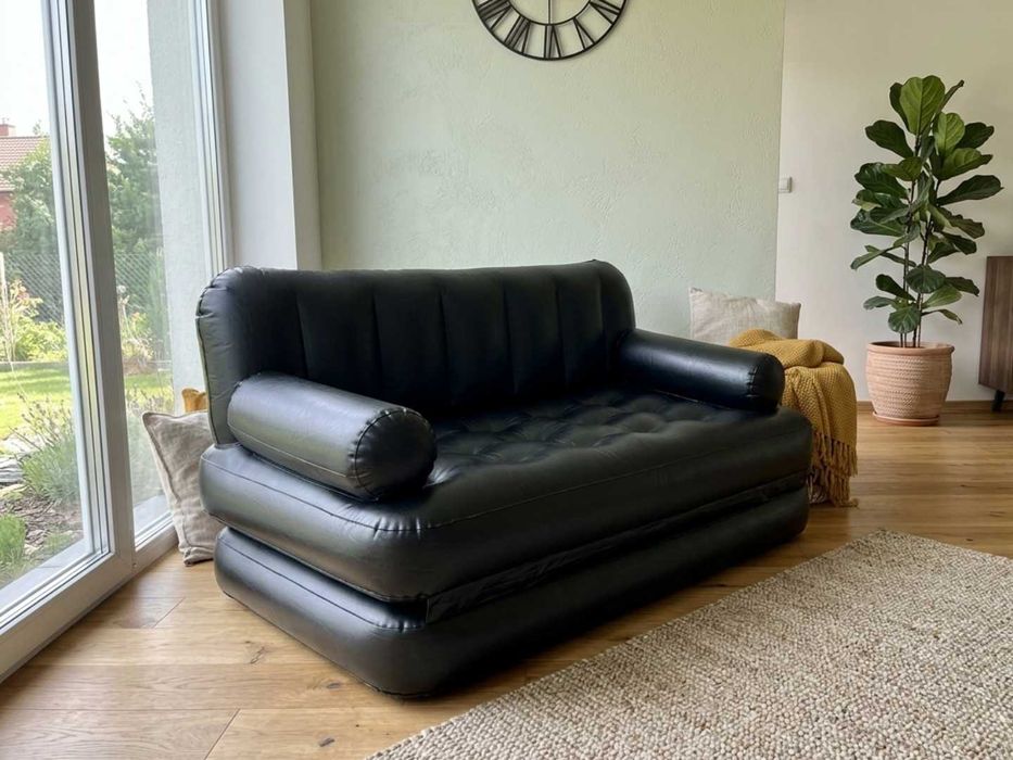 Materac Dmuchany Dwuosobowy Kanapa Składana Sofa Duża Rozkładana