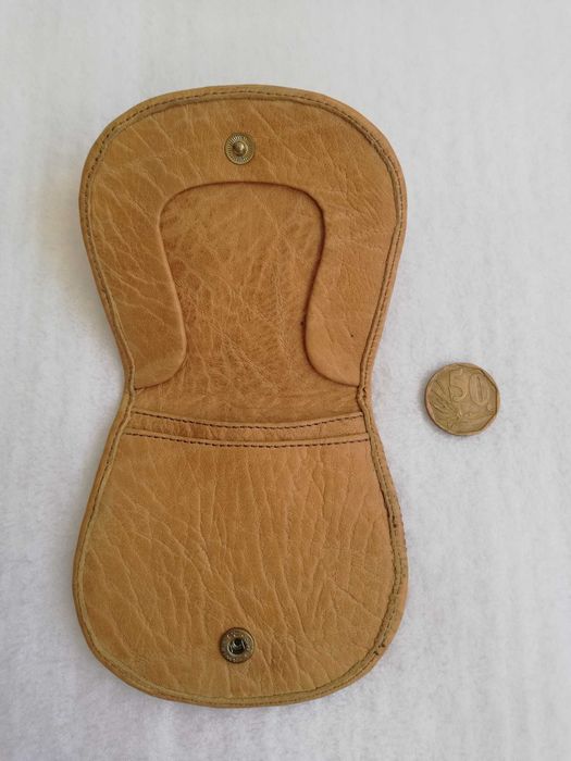Porta moedas pele