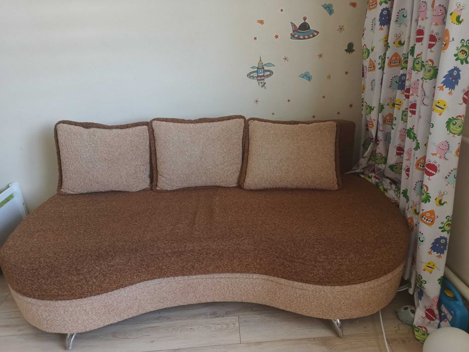 Wygodna kanapa dziecięca / sofa młodzieżowa z poduszkami – Okazja 100 zł!