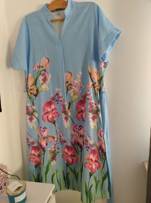Wiosna sukienka damska kwiaty 42/44 nowa