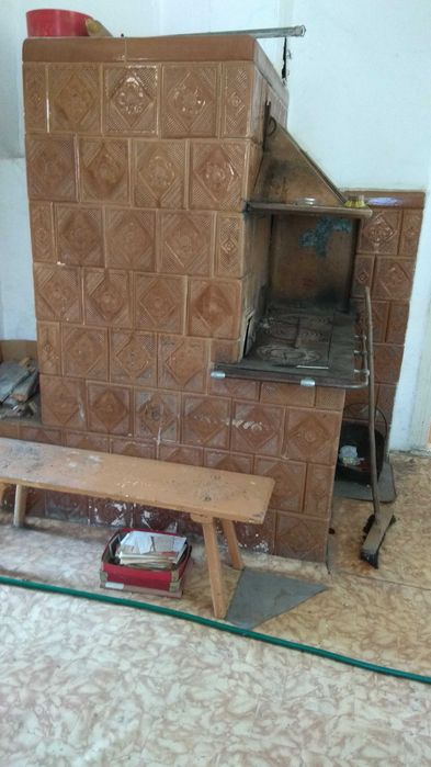 Piec kaflowy, kuchnia, fajerki, zabytkowa, ozdobna, stara