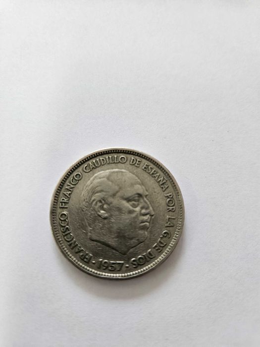 50 Pesetas 1957 com 58 estrelas