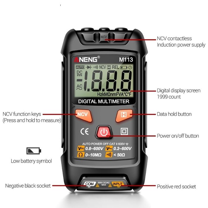 Мультиметр автоматичний Aneng M113